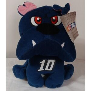 Kelly Toy Nascar 10" Plush Stewart Haas #10 Blue Bulldog Stuffed Animal Toy